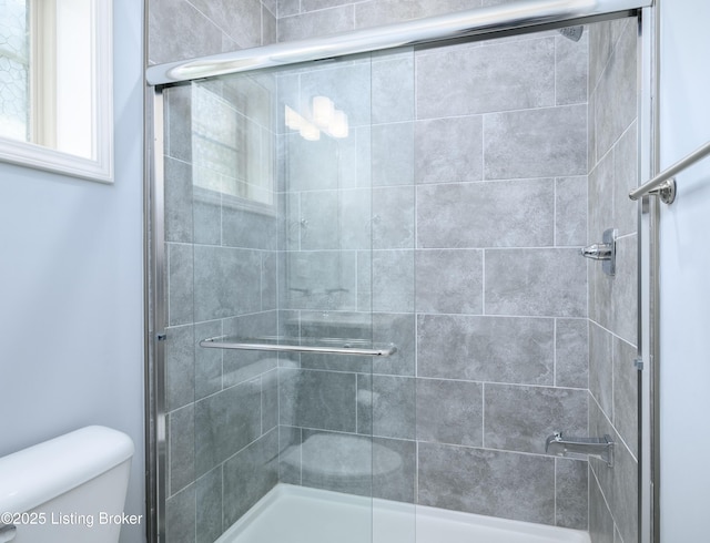 14341 Halden Ridge Way, Louisville, KY 40245 - bathroom with toilet and a stall shower