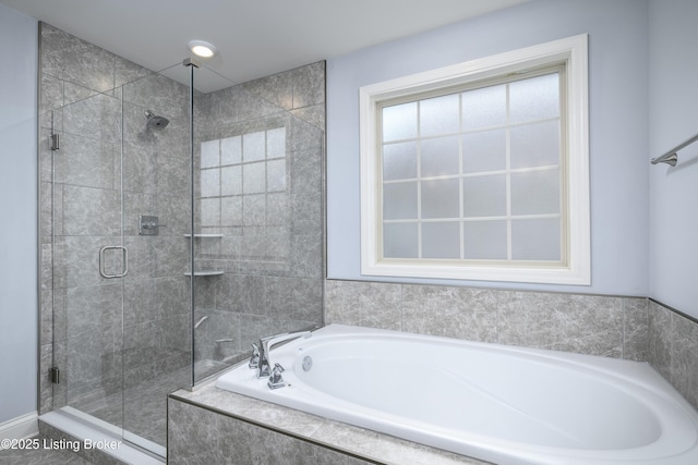 14341 Halden Ridge Way, Louisville, KY 40245 - full bath featuring a shower stall and a bath