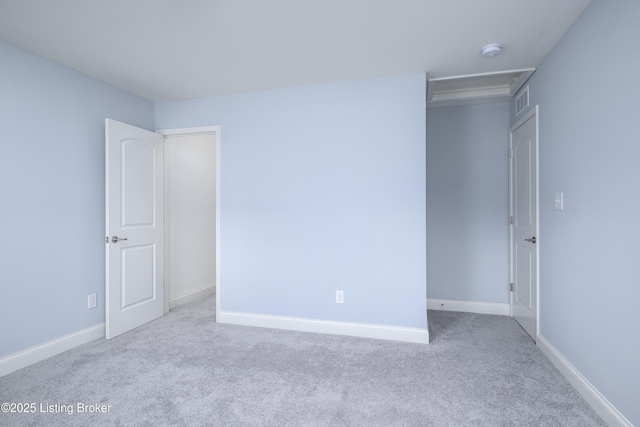 14341 Halden Ridge Way, Louisville, KY 40245 - carpeted empty room featuring a smoke detector, baseboards, and attic access