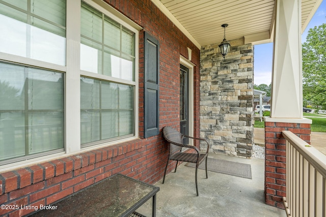 218 Sangria Dr, Vine Grove, KY 40175 - view of patio / terrace featuring covered porch