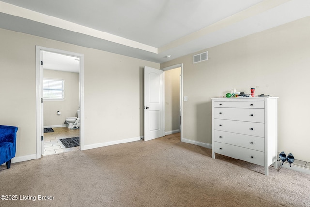 218 Sangria Dr, Vine Grove, KY 40175 - bedroom featuring carpet, connected bathroom, and baseboards