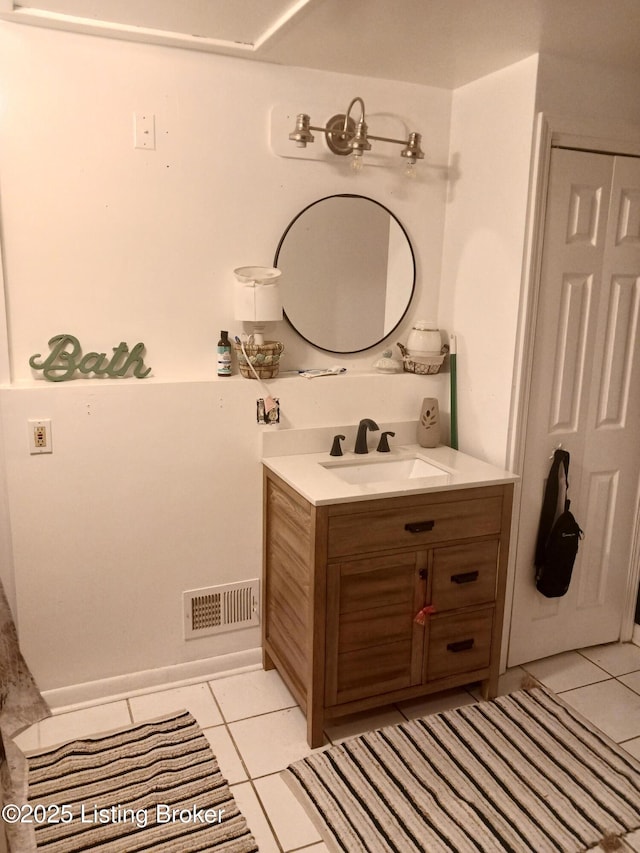 7702 Edna M Rd, Louisville, KY 40258 - bathroom featuring tile patterned floors and vanity