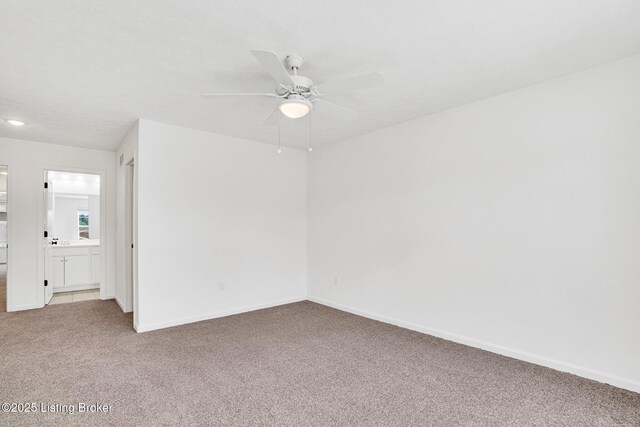 6103 Casper Dr, Louisville, KY 40258 - unfurnished room with carpet, a ceiling fan, and baseboards