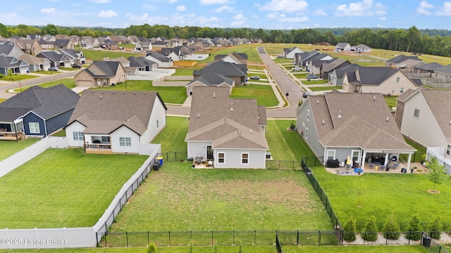 aerial perspective of suburban area