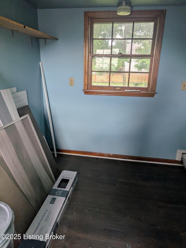 2227 Bradford Dr, Louisville, KY 40218 - interior space featuring wood finished floors and baseboards