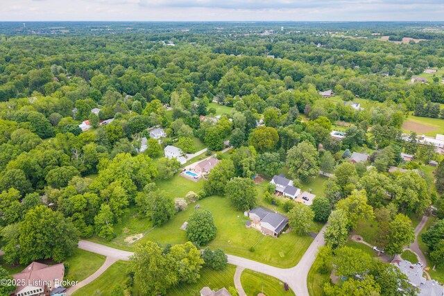 7003 Red Plum Ter, Pewee Valley, KY 40056 - aerial perspective of suburban area