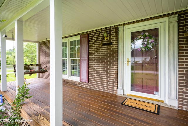 7003 Red Plum Ter, Pewee Valley, KY 40056 - view of wooden porch