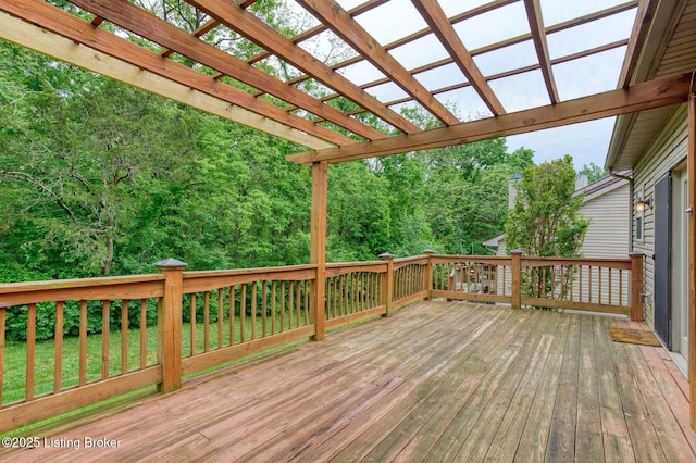 12627 Bay Tree Way, Louisville, KY 40245 - wooden deck featuring a pergola