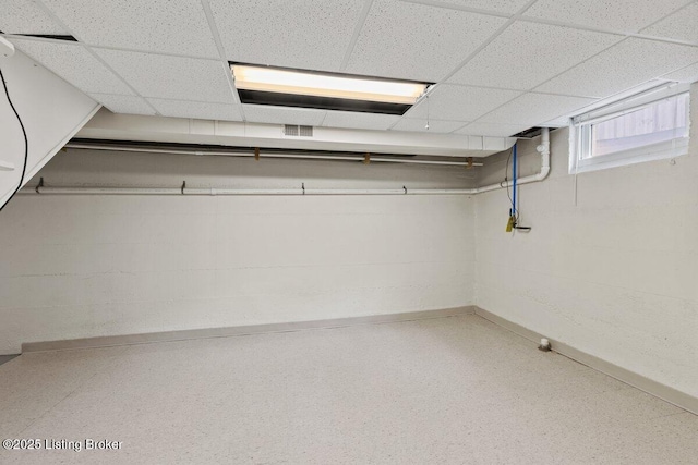 3531 Graham Rd, Louisville, KY 40207 - basement with a drop ceiling and baseboards