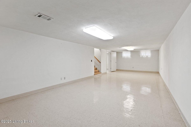 3531 Graham Rd, Louisville, KY 40207 - basement with stairway and baseboards