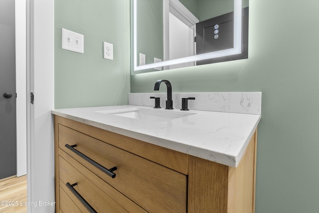 530-532 E Burnett Ave, Louisville, KY 40217 - bathroom with vanity and wood finished floors