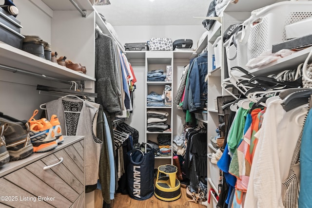 1609 Tall Oaks Dr, Jeffersonville, IN 47130 - spacious closet with wood finished floors