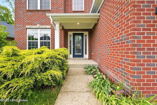 566 Wooded Falls Rd, Louisville, KY 40243 - property entrance with brick siding