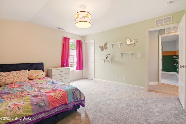 566 Wooded Falls Rd, Louisville, KY 40243 - carpeted bedroom with vaulted ceiling and baseboards