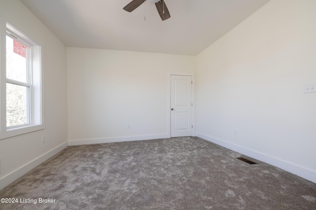 426 E Oak St, Louisville, KY 40203 - carpeted empty room featuring ceiling fan and baseboards