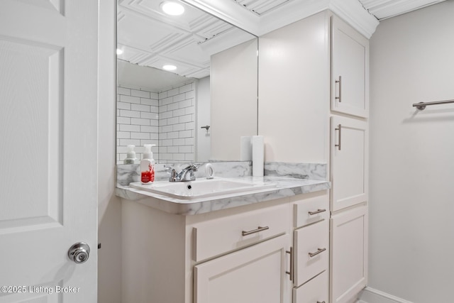 1160 Buck Knobs Rd, Ekron, KY 40117 - bathroom featuring vanity and recessed lighting
