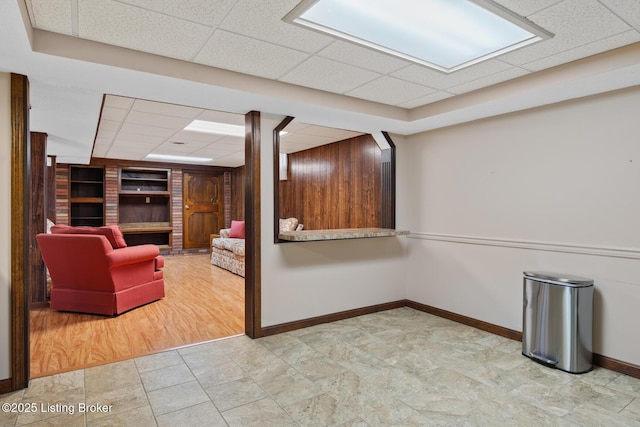 1160 Buck Knobs Rd, Ekron, KY 40117 - interior space featuring a paneled ceiling and baseboards