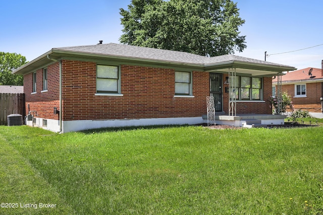 2700 Bagby Way, Louisville, KY 40216 - view of front of house with brick siding, a front lawn, and covered porch
