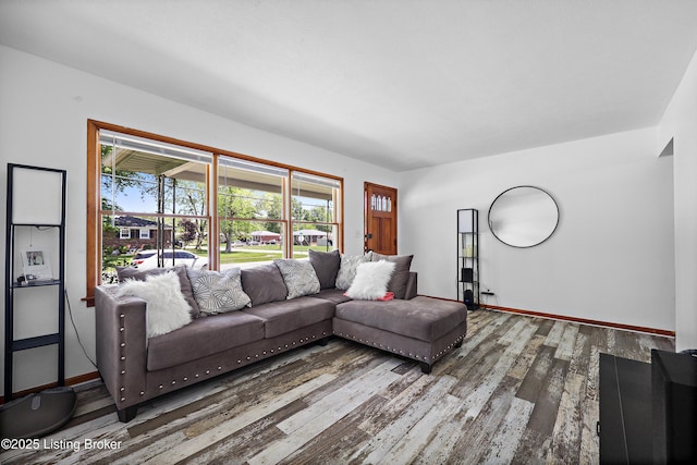 2700 Bagby Way, Louisville, KY 40216 - living room featuring wood finished floors and baseboards