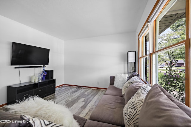 2700 Bagby Way, Louisville, KY 40216 - living room featuring healthy amount of natural light, baseboards, and wood finished floors