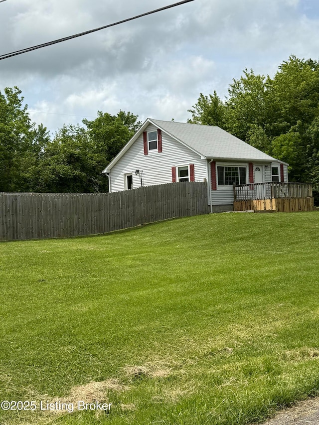 119 Melton Ave, Elizabethtown, KY 42701 - view of yard with a deck
