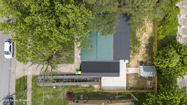 view from above of property