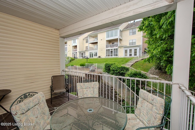 2730 Brownsboro Rd Apt 166, Louisville, KY 40206 - balcony with outdoor dining space
