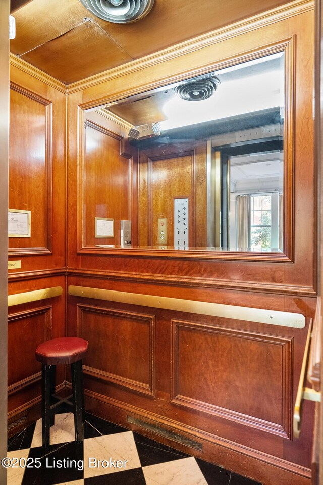 1412 Willow Ave Unit 69, Louisville, KY 40204 - detailed view of crown molding and elevator