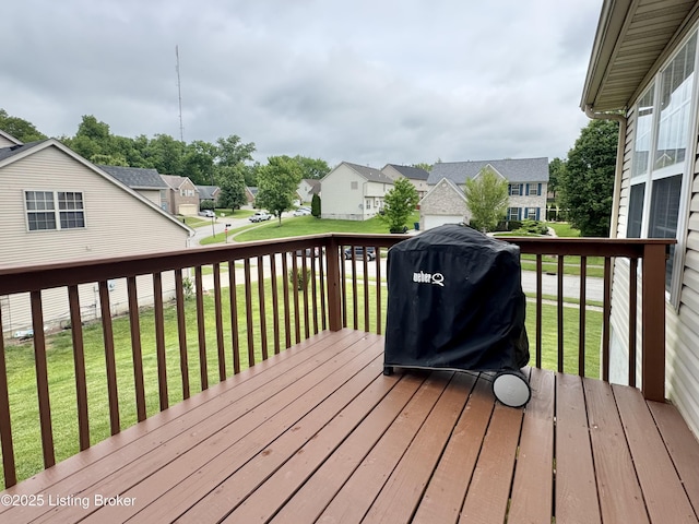 10923 Collington Dr, Louisville, KY 40241 - wooden terrace featuring a residential view and a lawn