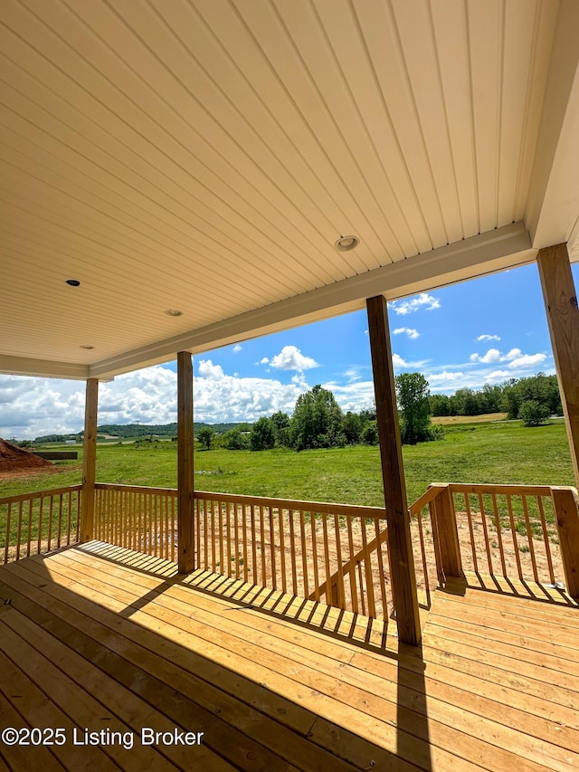 165 Gordon Dr, Ekron, KY 40117 - wooden deck with a yard