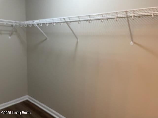 1505 La Fontenay Ct, Louisville, KY 40223 - spacious closet with dark wood-style floors