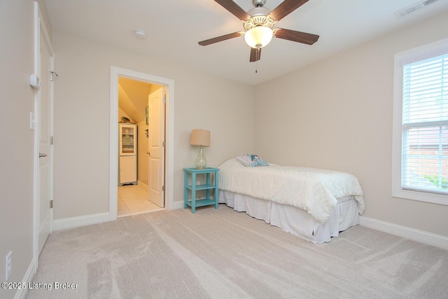18705 Weymuth Ln, Louisville, KY 40245 - carpeted bedroom with multiple windows, baseboards, and ceiling fan
