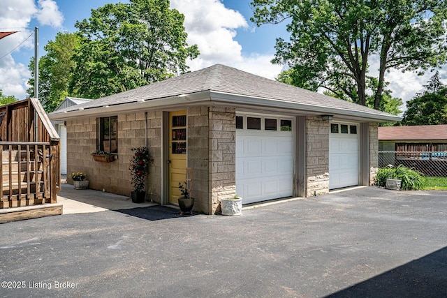 8703 Waltlee Rd, Louisville, KY 40291 - detached garage featuring fence