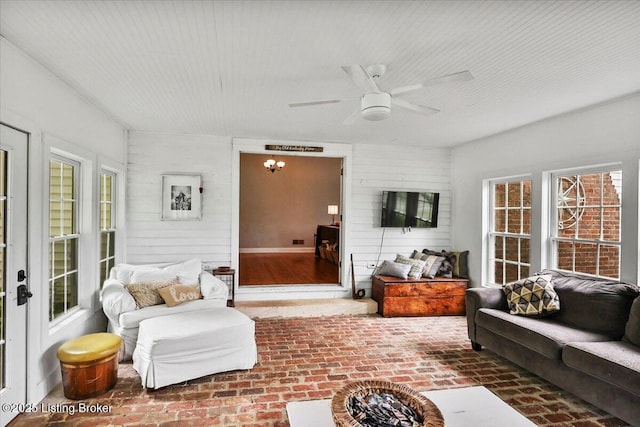 view of sunroom