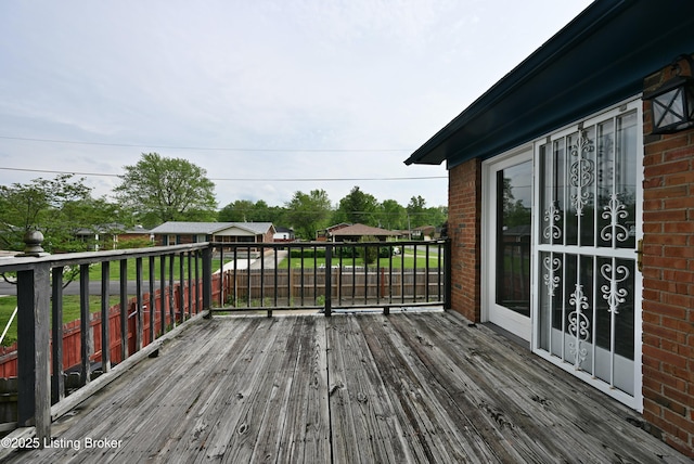 4433 Malcolm Rd, Louisville, KY 40216 - view of wooden deck