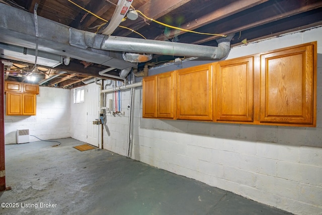 view of basement