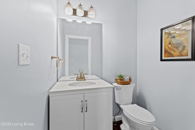 4026 Old Farm Dr, Crestwood, KY 40014 - half bath featuring toilet, vanity, and baseboards