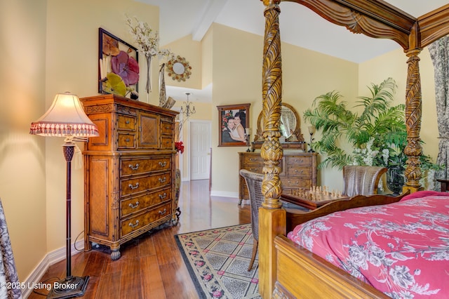 13804 Fairway Ln, Goshen, KY 40026 - bedroom featuring dark wood-type flooring and baseboards