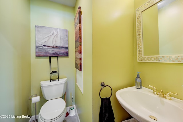 13804 Fairway Ln, Goshen, KY 40026 - half bathroom with a sink and toilet
