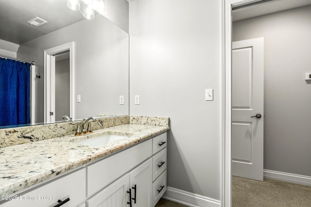 13412 Hampton Cir, Goshen, KY 40026 - full bathroom with baseboards and vanity