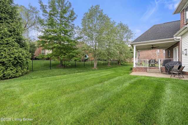13412 Hampton Cir, Goshen, KY 40026 - view of yard with ceiling fan