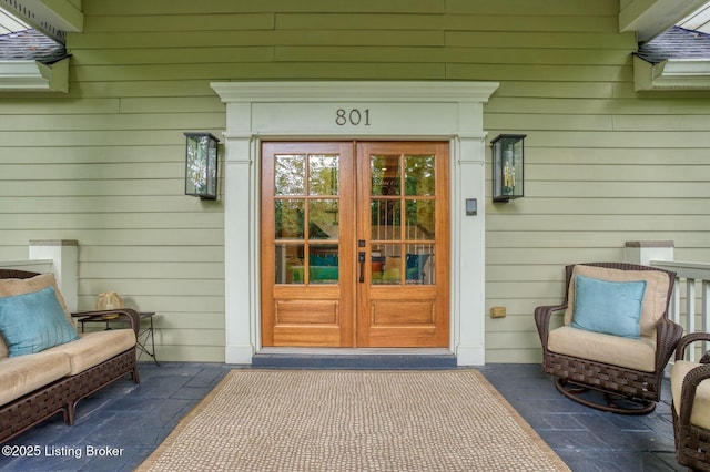 801 Shady Ln, Anchorage, KY 40223 - doorway to property featuring french doors