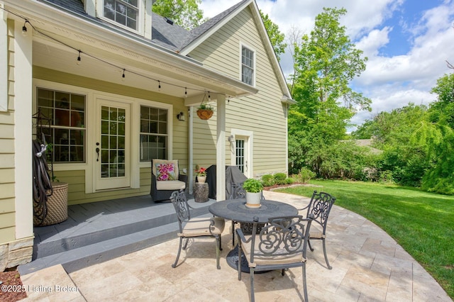 801 Shady Ln, Anchorage, KY 40223 - view of patio with outdoor dining area