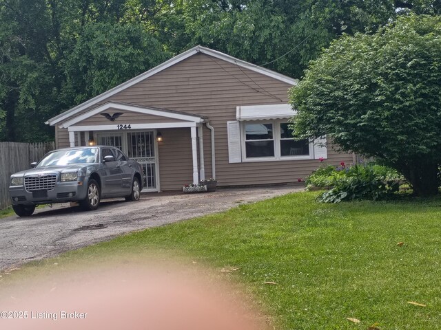1244 Belmar Dr, Louisville, KY 40213 - view of front facade with driveway