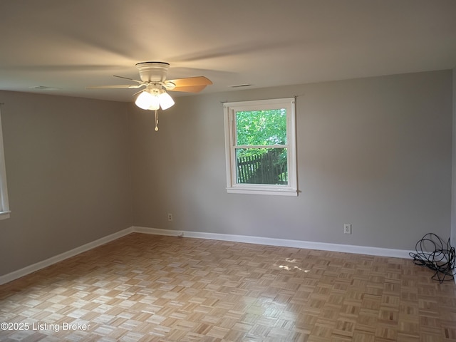 1244 Belmar Dr, Louisville, KY 40213 - unfurnished room featuring baseboards and ceiling fan