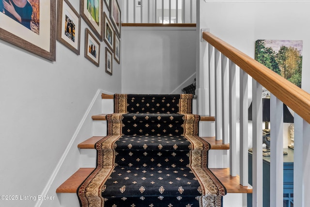 3711 Quail Hollow Ct, Louisville, KY 40241 - staircase featuring a high ceiling