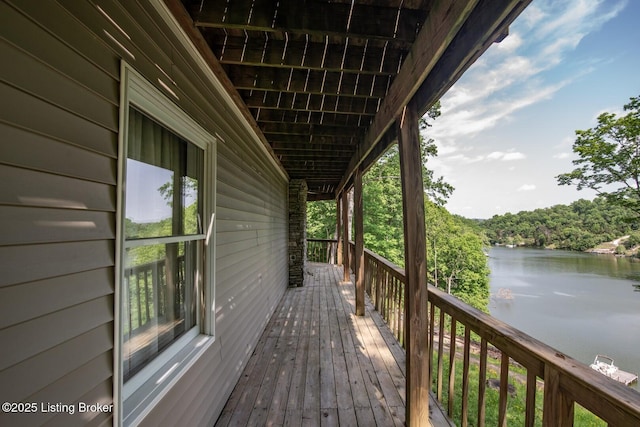 79 Ivy Ct, Brandenburg, KY 40108 - deck featuring a water view