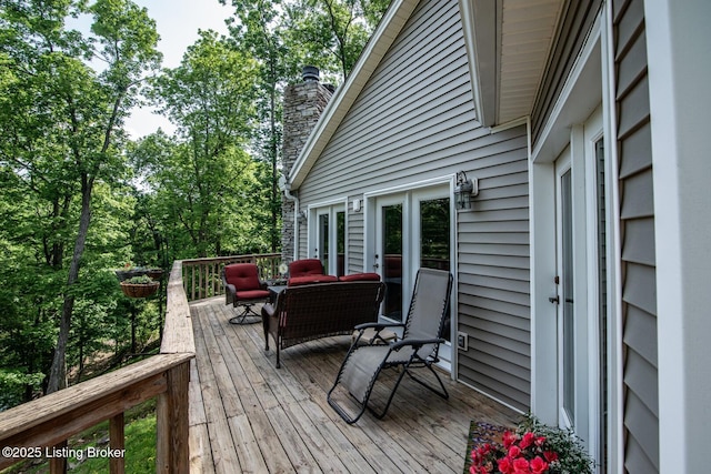 79 Ivy Ct, Brandenburg, KY 40108 - view of wooden terrace