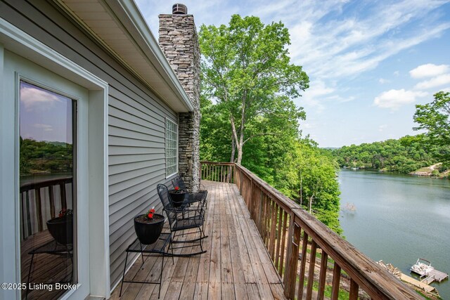 79 Ivy Ct, Brandenburg, KY 40108 - deck with a water view