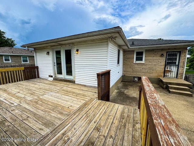 6302 Casper Dr, Louisville, KY 40258 - view of wooden deck